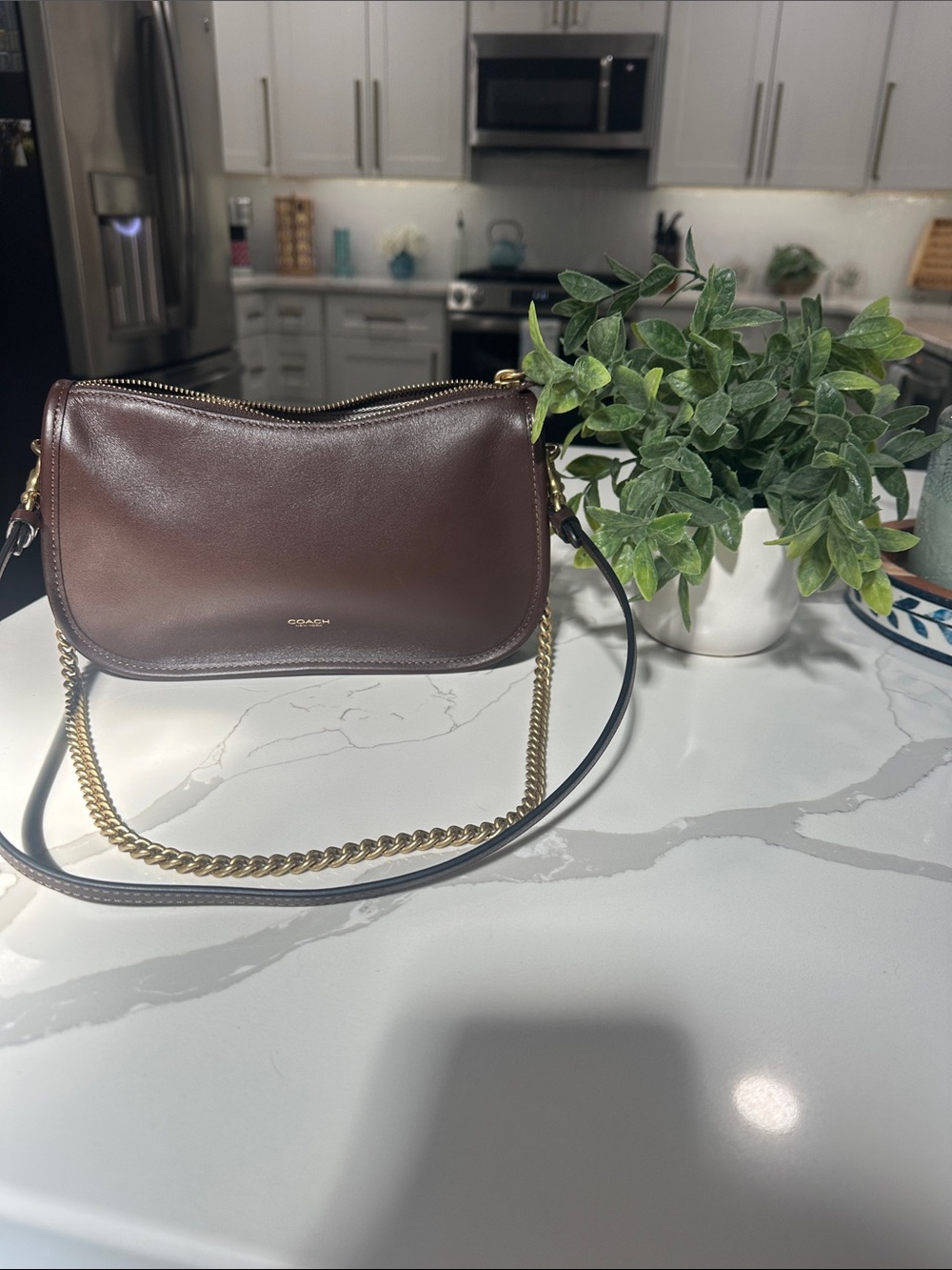 Coach Waverly shoulder bag in maple🤎